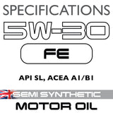 Carlube 5W-30 Semi-Synthetic Engine Oil - 5L