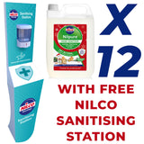 Nilco Nilpure Christmas Cookies Scented Hand Sanitiser - 5L x 12 with Free Nilco Sanitising Station