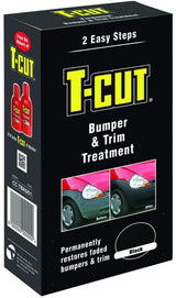 T Cut Black Car Bumper & Trim Treatment Kit Plastic Rubber Vinyl Colour Restorer