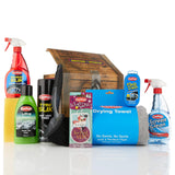 CarPlan Car Wash, Wheel Cleaner, Interior & Glass Cleaner Gift Box Kit
