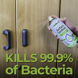 Rockland® Fast Dry Surface Sanitiser Aerosol Spray 400ml - 80% Alcohol Formula