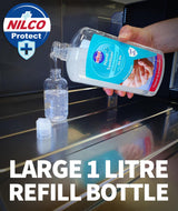 Nilco Hand Sanitiser Antibacterial Hand Sanitising Gel - 1L | Case of 6 | £5.64 Each