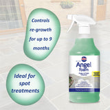 Nilco Angel Foam Hard Surface Path, Stones, Patio & Driveway Fast-Acting Anti-Bacterial Foam Cleaner 1L Removes Dirt, Grime & Algae Prevents Re-growth up to 9 months | NIL048