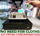 Nilco Nilbac® Dry-Touch Sanitiser Touch Control Antibacterial Aerosol Spray - 150ml | Case of 6 | £4.38 Each