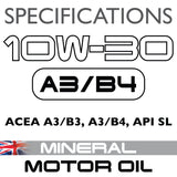Carlube 10W-30 A3/B4 Engine Oil Mineral - 1L