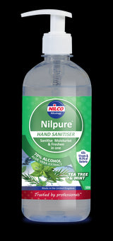 Nilco Nilbac® Max Blast Dry Touch Sanitiser & Nilpure Scented Hand Sanitiser - 500ml Tea Tree & Mint