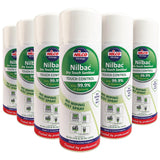 Nilco Nilbac® Dry-Touch Sanitiser Touch Control Antibacterial Aerosol Spray - 400ml | Case of 6 | £6.08 Each