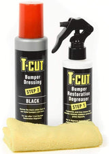 T Cut Black Car Bumper & Trim Treatment Kit Plastic Rubber Vinyl Colour Restorer