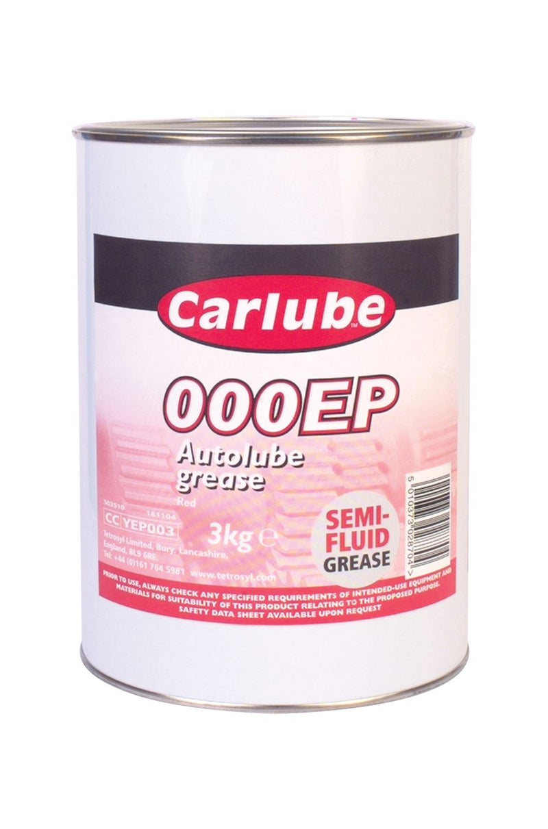 Carlube Autolube OOOEP Extreme Pressure Red - Grease 3Kg