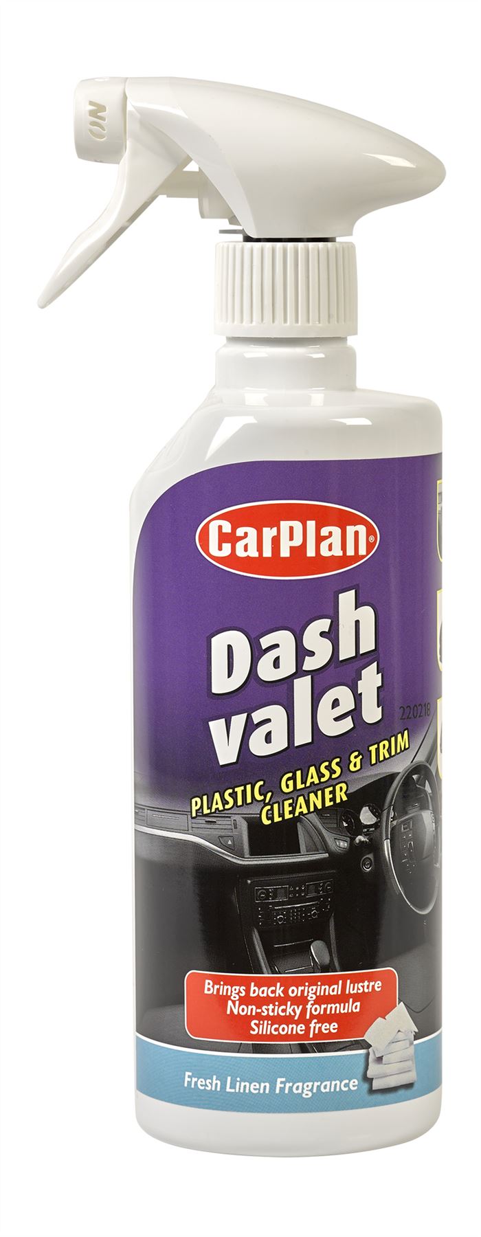 CarPlan Dash Valet Plastic, Glass & Trim Cleaner - 600ml