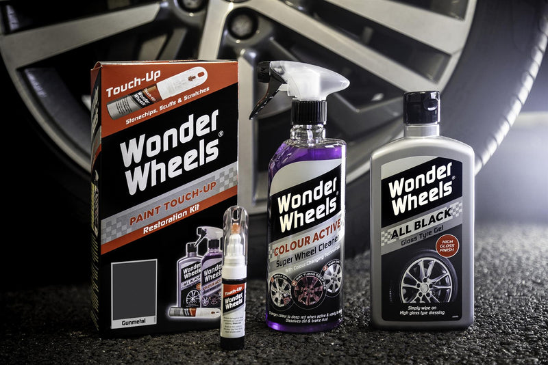 Wonder Wheels Clean & Touch Up Kit Gun Metal Grey