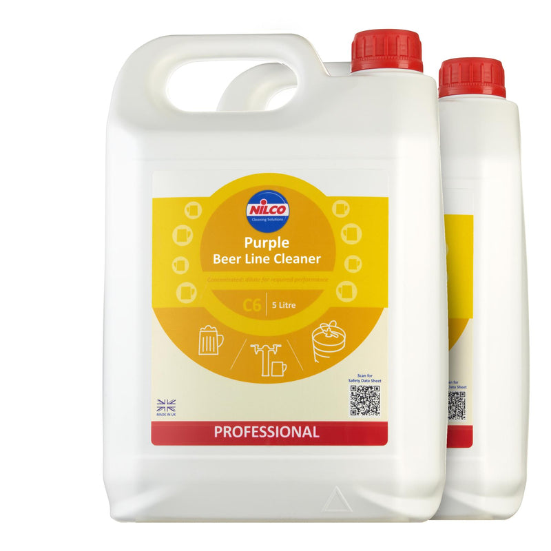 Nilco C6 Purple Beer Line Cleaner - 5L | Case of 2 | £12.18 Each