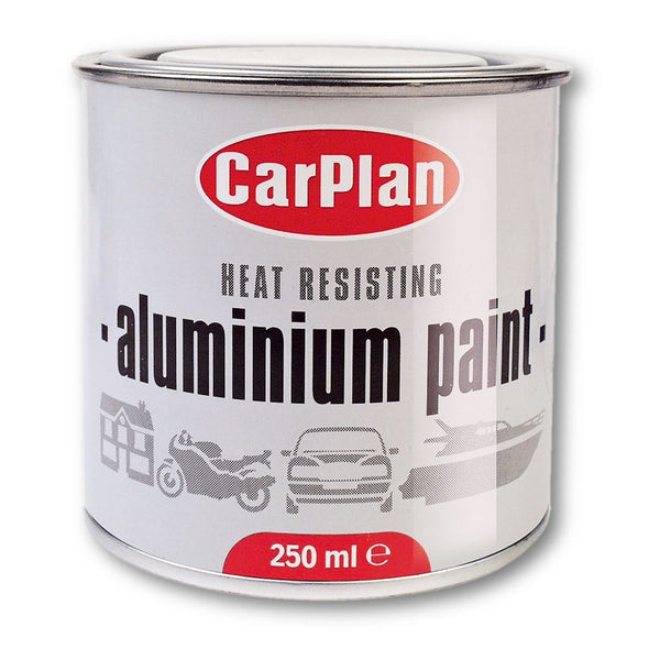 CarPlan Heat Resistant Aluminium Paint - 250ml
