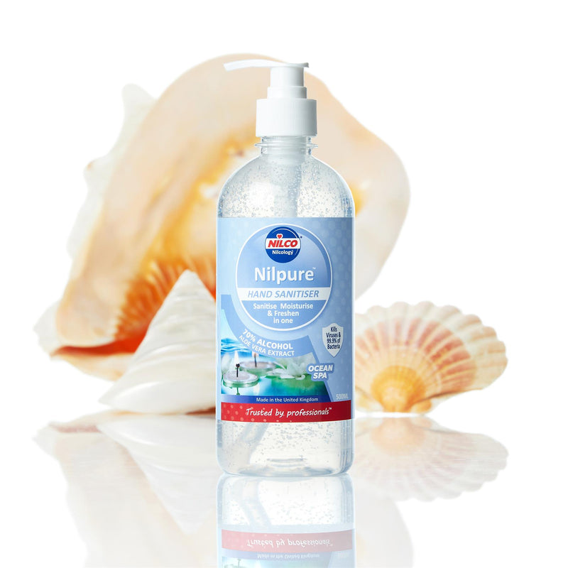 Nilco Nilpure Moisturising Fragranced Ocean Spa Scented Hand Sanitiser - 500ml