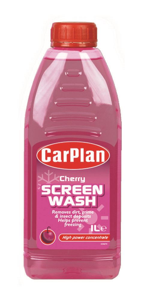 CarPlan Cherry Fragranced Concentrated Screenwash - 1L