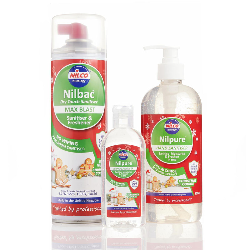 Nilco Christmas Cookie Hand Sanitiser Room Sanitiser Kit