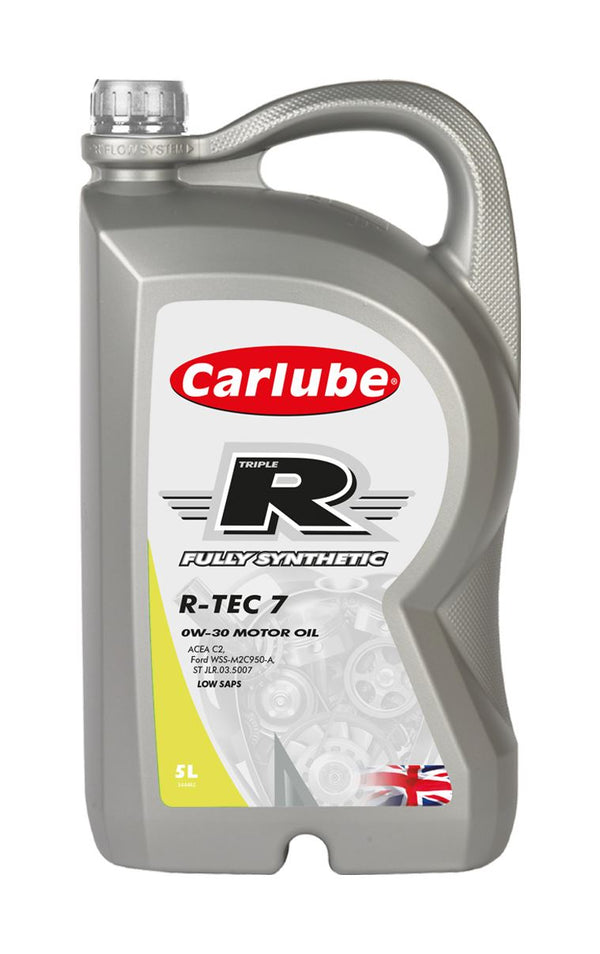 Carlube Triple R R-TEC 7 0W-30 Fully Synthetic Oil - 5L