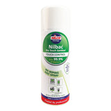 Nilco Nilbac® Dry-Touch Sanitiser Touch Control Antibacterial Aerosol Spray - 400ml | Case of 2 | £6.77 Each