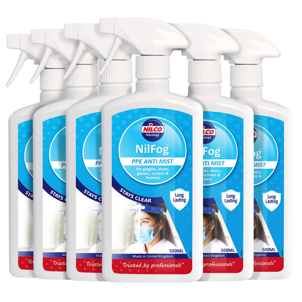 Nilco Nilfog™ PPE Anti Mist Spray - 500ml | Case of 6 | £4.39 Each
