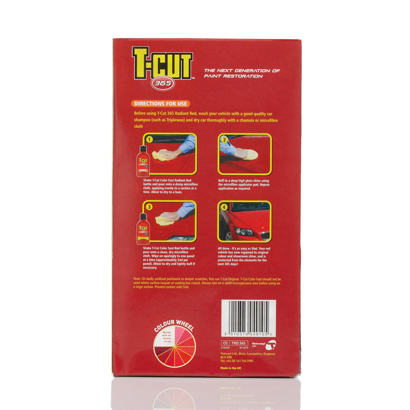 T-Cut 365 Radiant Red Paintwork Perfection Kit