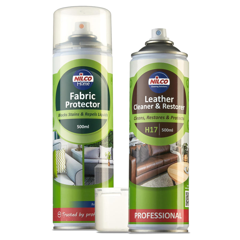 Nilco Fabric Leather Cleaner, Restorer & Protector Bundle