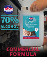 Nilco Hand Sanitiser Antibacterial Hand Sanitising Gel Refill - 5L