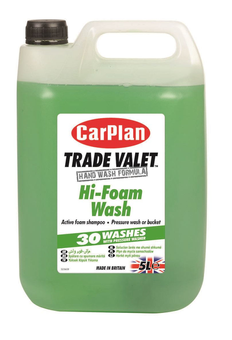 CarPlan Trade Valet Hi-Foam Wash Active Foam Shampoo - 5L