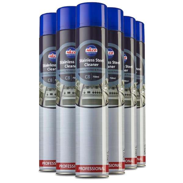 Nilco C8 Stainless Steel Cleaner - 750ml | Case of 6 | £5.53 Each