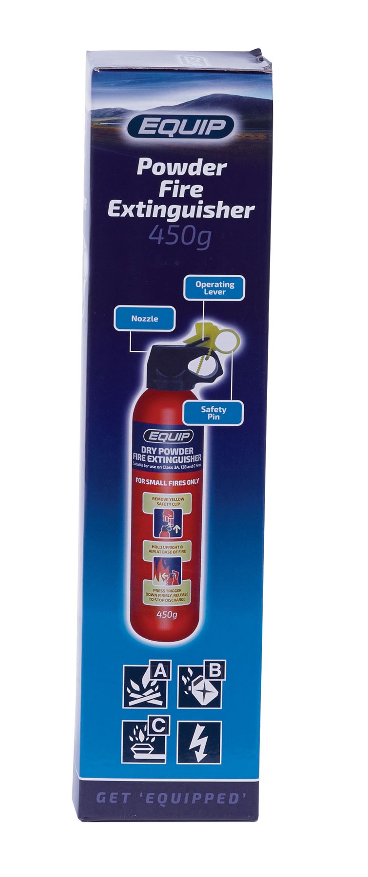 Equip Dry Chemical Powder Fire Extinguisher - 450g