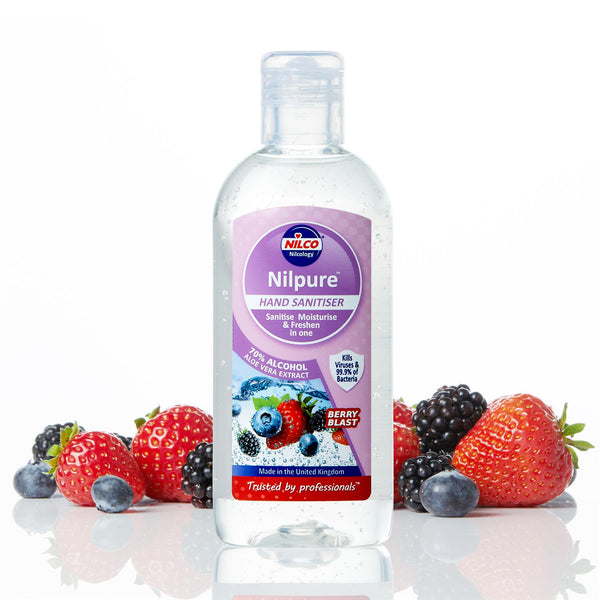 Nilco Nilpure Moisturising Fragranced Hand Sanitiser Berry Blast - 100ml