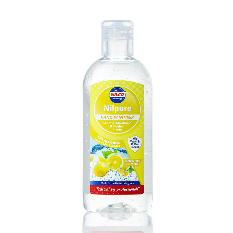 Nilco Nilpure Moisturising Fragranced Sherbet Lemon Scented Hand Sanitiser - 100ml