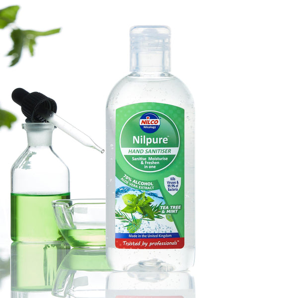 Nilco Nilpure Moisturising Fragranced Tea Tree and Mint Scented Hand Sanitiser -100ml