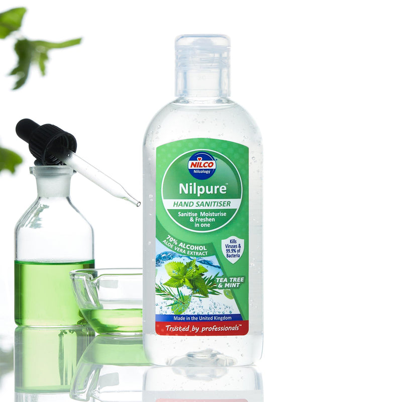 Nilco Nilpure Moisturising Fragranced Tea Tree and Mint Scented Hand Sanitiser -100ml