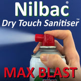 Buy One Nilbac ‘Dry Touch' Max Blast Sanitiser And Get A Rockland Fast Dry Surface Sanitiser FREE - Worth £3.79