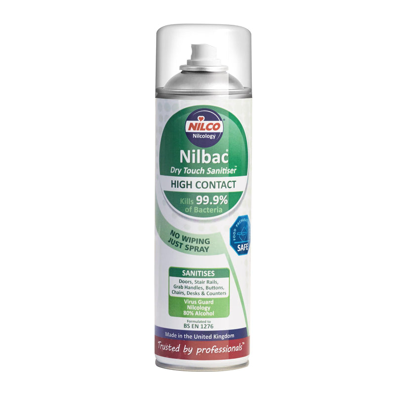 Nilco Nilbac® Dry Touch High Contact Sanitiser - 500ml | Case of 2 | £6.77 Each