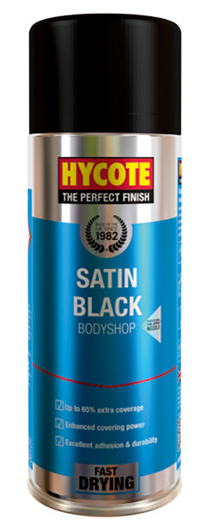Hycote Bodyshop Satin Black Paint - 400ml
