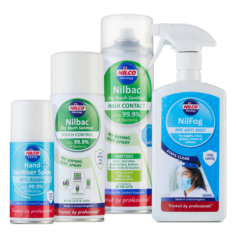 Nilco Barbers Hairdressers Cleaner & Sanitiser Cleaning Kit Bundle