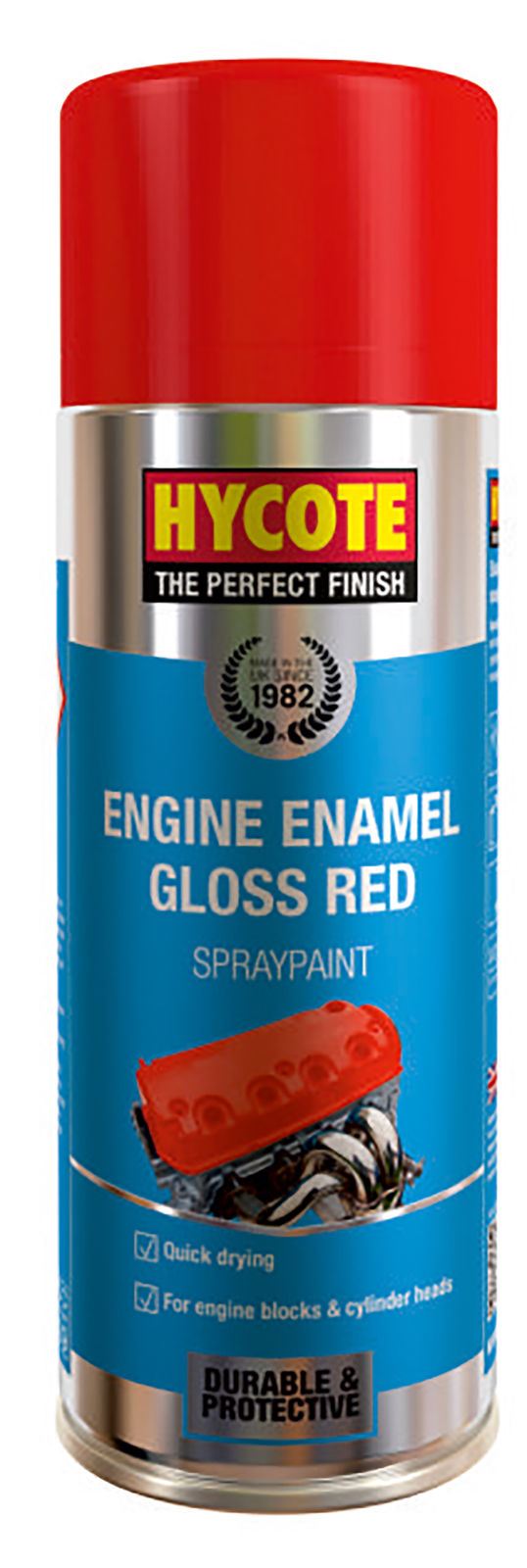 Hycote Engine Enamel Gloss Red Paint - 400ml