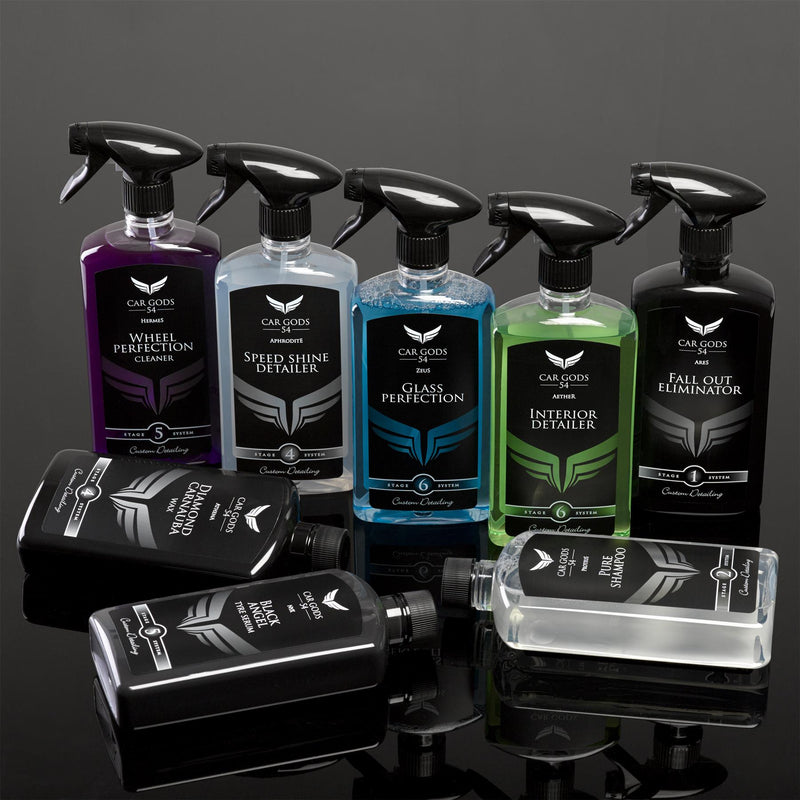 Car Gods Car Wax Polish Full Interior & Exterior Luxury Detailing Cleaning Gift Pack