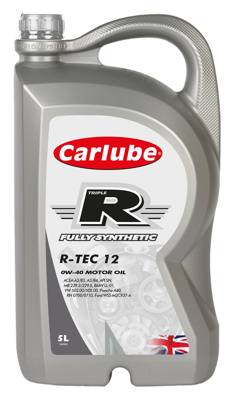 Carlube Triple R R-TEC 12 0W-40 Fully Synthetic Oil - 5L
