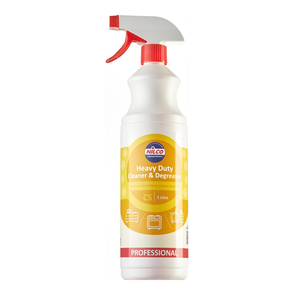 Nilco C5 Heavy Duty Cleaner & Degreaser Spray - 1L | Case of 6 | £4.74 Each