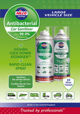 Nilco Antibacterial Car Cleaner & Sanitiser - 300ml | Case of 3 | £9.53 Each