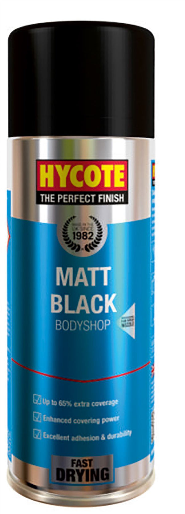 Hycote Bodyshop Matt Black Paint - 400ml